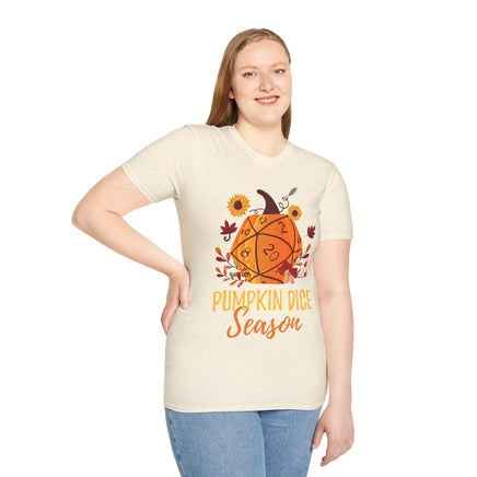D&D Fall D20 Pumpkin Dice Season T-Shirt-GoblinSmith