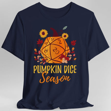 D&D Fall D20 Pumpkin Dice Season T-Shirt-GoblinSmith