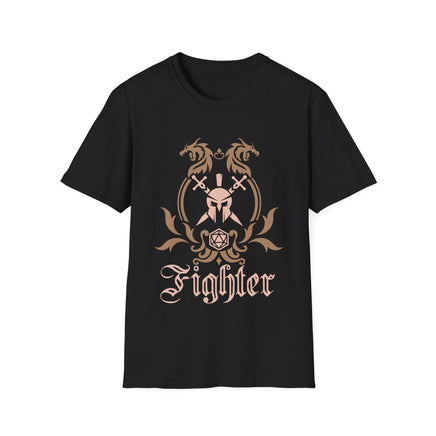 D&D Fighter Class Simple Emblem T-Shirt-GoblinSmith
