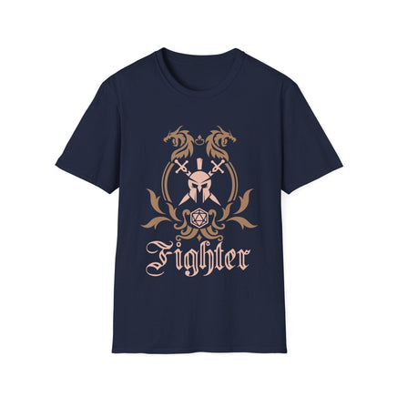 D&D Fighter Class Simple Emblem T-Shirt-GoblinSmith