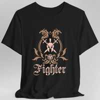 D&D Fighter Class Simple Emblem T-Shirt-GoblinSmith