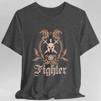 D&D Fighter Class Simple Emblem T-Shirt-GoblinSmith