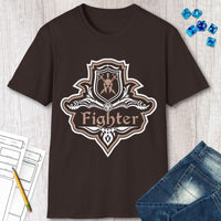D&D Fighter Class Fancy Emblem T-Shirt-GoblinSmith