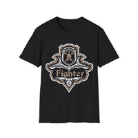 D&D Fighter Class Fancy Emblem T-Shirt-GoblinSmith
