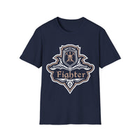 D&D Fighter Class Fancy Emblem T-Shirt-GoblinSmith
