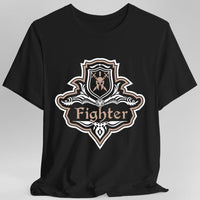 D&D Fighter Class Fancy Emblem T-Shirt-GoblinSmith