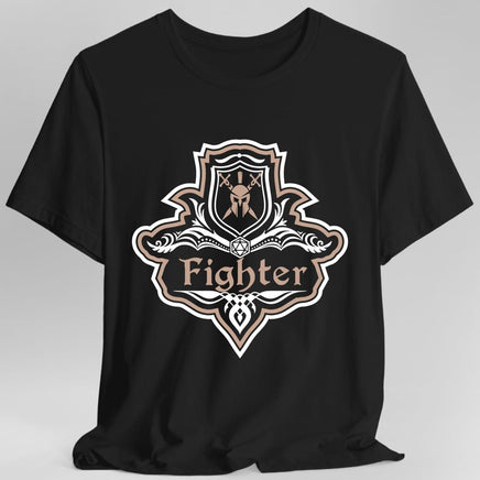 D&D Fighter Class Fancy Emblem T-Shirt-GoblinSmith