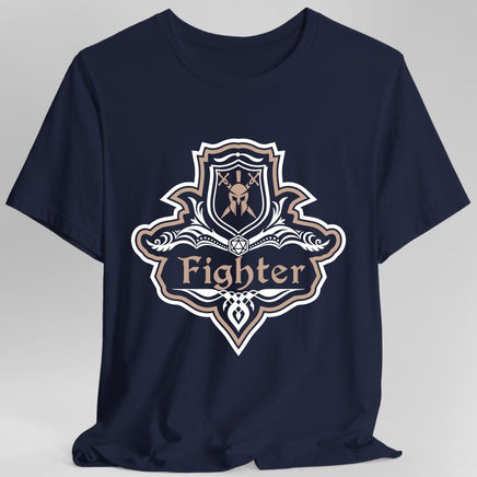 D&D Fighter Class Fancy Emblem T-Shirt-GoblinSmith