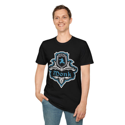 D&D Monk Fancy Emblem T-Shirt-GoblinSmith