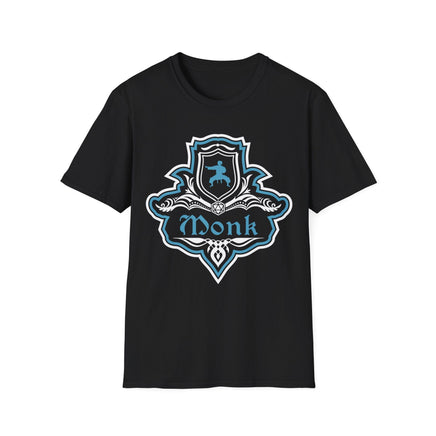 D&D Monk Fancy Emblem T-Shirt-GoblinSmith