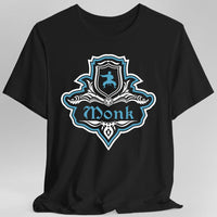 D&D Monk Fancy Emblem T-Shirt-GoblinSmith