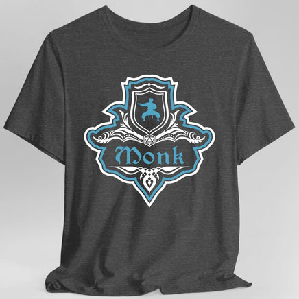 D&D Monk Fancy Emblem T-Shirt-GoblinSmith