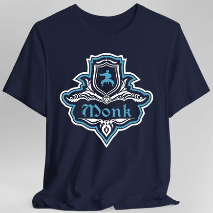 D&D Monk Fancy Emblem T-Shirt-GoblinSmith