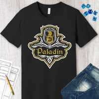 D&D Paladin Class Fancy Emblem T-Shirt-GoblinSmith