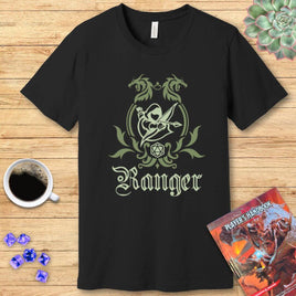 D&D Ranger Class Simple Emblem T-Shirt-GoblinSmith