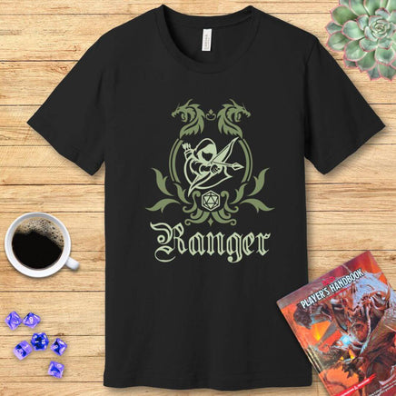 D&D Ranger Class Simple Emblem T-Shirt-GoblinSmith