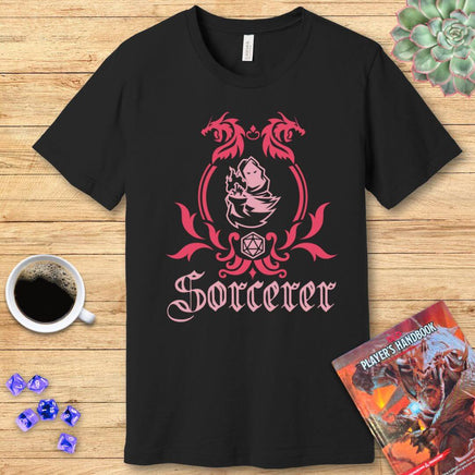 D&D Sorcerer Class Simple Emblem T-Shirt-GoblinSmith