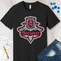 D&D Sorcerer Class Fancy Emblem T-Shirt-GoblinSmith
