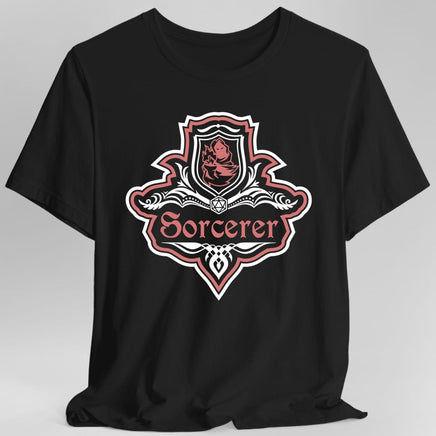 D&D Sorcerer Class Fancy Emblem T-Shirt-GoblinSmith