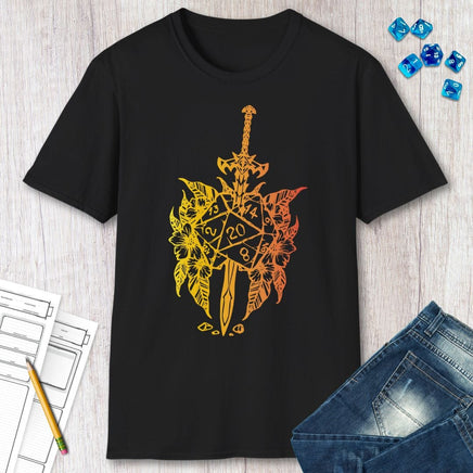D&D Sword D20 T-shirt-GoblinSmith