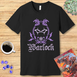 D&D Warlock Class Simple Emblem T-Shirt-GoblinSmith