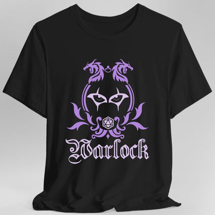 D&D Warlock Class Simple Emblem T-Shirt-GoblinSmith