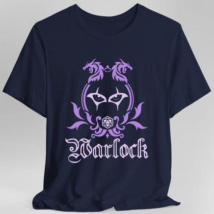 D&D Warlock Class Simple Emblem T-Shirt-GoblinSmith