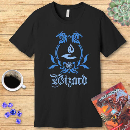 D&D Wizard Class Simple Emblem T-Shirt-GoblinSmith