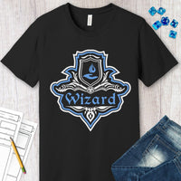 D&D Wizard Class Fancy Emblem T-Shirt-GoblinSmith