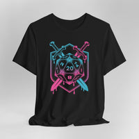 D20 Dice Sword Crest T-Shirt-GoblinSmith