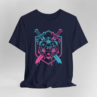 D20 Dice Sword Crest T-Shirt-GoblinSmith