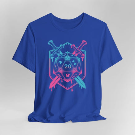 D20 Dice Sword Crest T-Shirt-GoblinSmith