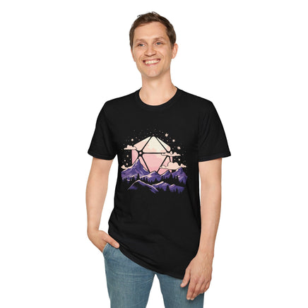D20 Moon Landscape T-shirt-GoblinSmith