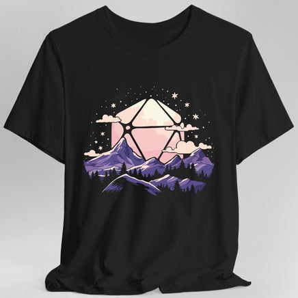 D20 Moon Landscape T-shirt-GoblinSmith