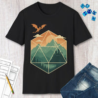 D20 Mountain Landscape T-Shirt-GoblinSmith