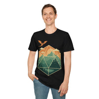 D20 Mountain Landscape T-Shirt-GoblinSmith