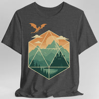 D20 Mountain Landscape T-Shirt-GoblinSmith