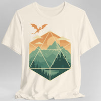 D20 Mountain Landscape T-Shirt-GoblinSmith