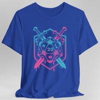 D20 Dice Sword Crest T-Shirt-GoblinSmith
