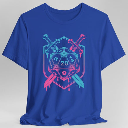 D20 Dice Sword Crest T-Shirt-GoblinSmith