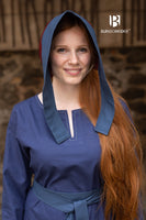 Bonnet Dagmar Bordeaux/Woad Blue-GoblinSmith