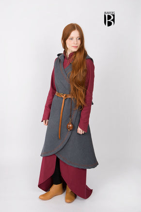 Wrap Dress Dala Dark Grey-GoblinSmith