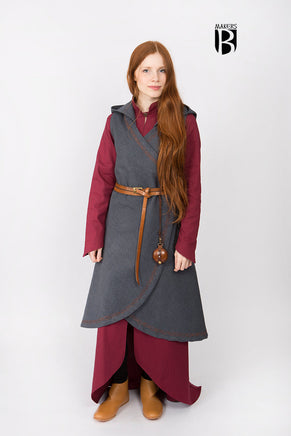 Wrap Dress Dala Dark Grey-GoblinSmith