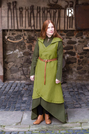 Wrap Dress Dala Linden Green-GoblinSmith