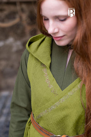 Wrap Dress Dala Linden Green-GoblinSmith