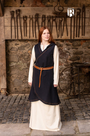 Wrap Dress Dala Black-GoblinSmith