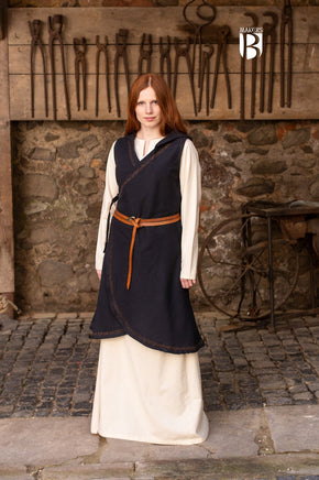 Wrap Dress Dala Black-GoblinSmith
