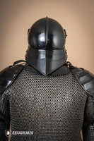 German Sallet Helmet 15th 1,6mm Burnished-GoblinSmith