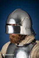 German Sallet Helmet 15th 1,6mm Polished-GoblinSmith