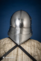 German Sallet Helmet 15th 1,6mm Polished-GoblinSmith
